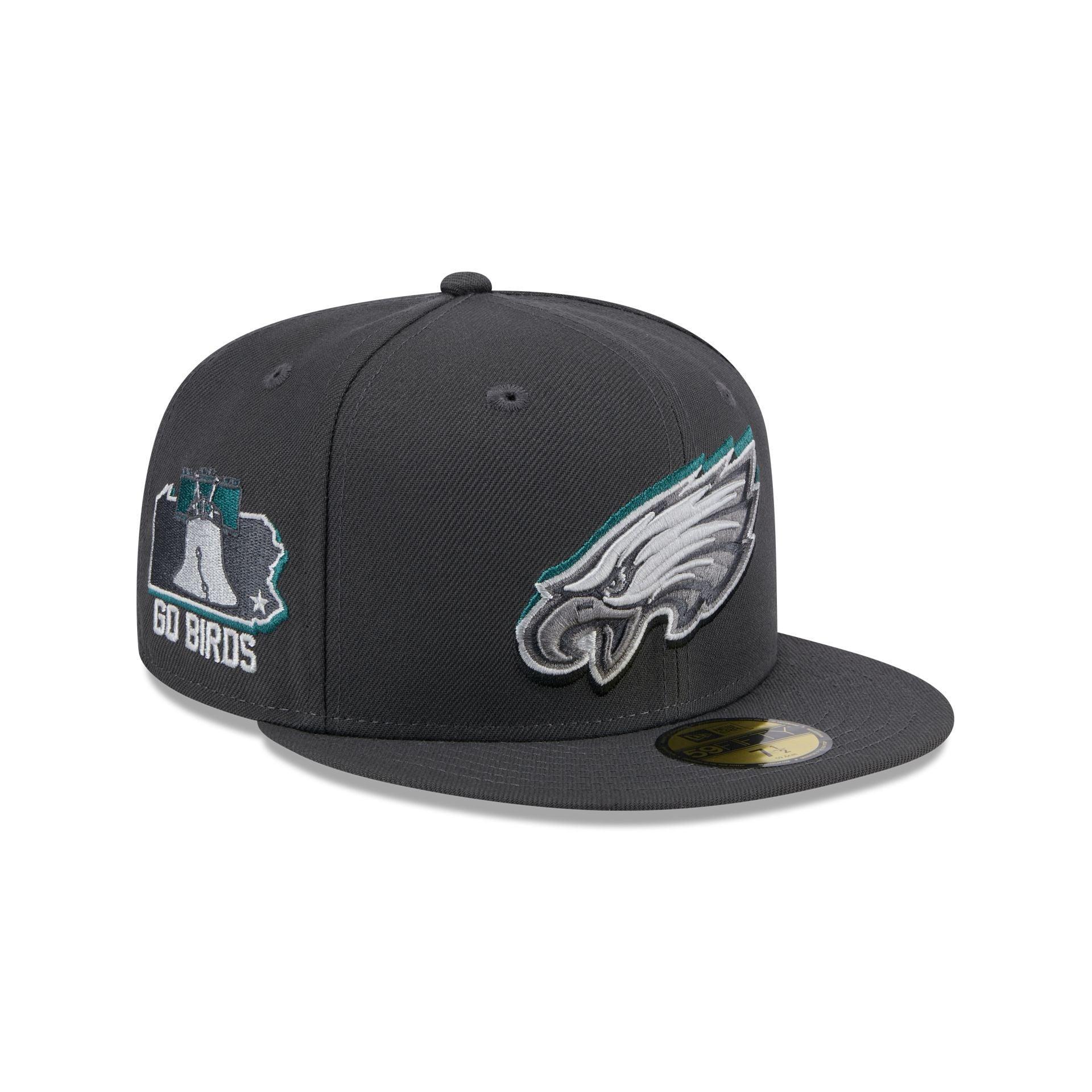 Philadelphia Eagles 2024 Draft Gray 59FIFTY Fitted Hat Male Product Image