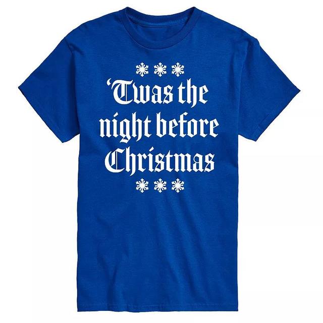 Big & Tall Twas The Night Before Christmas Graphic Tee, Mens Product Image