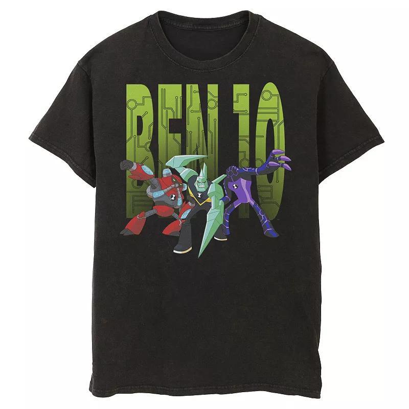 Mens Ben 10 Trio Tech Logo Graphic Tee Black Product Image