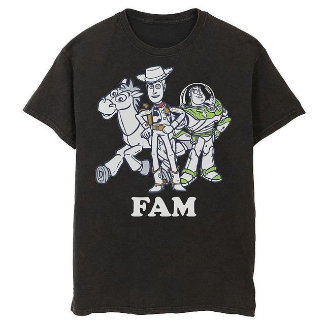 Mens Disney / Pixar Toy Story Buzz and Woody Family Tee, Mens Black Product Image