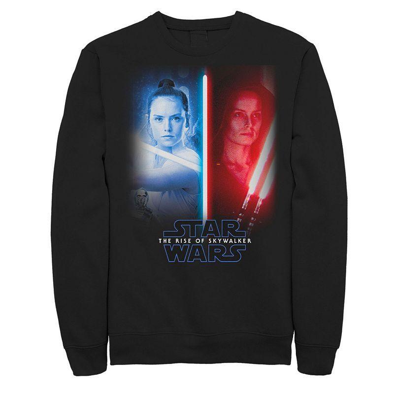 Mens Star Wars Rise Of Skywalker Split Panel Portrait Logo Sweatshirt Product Image