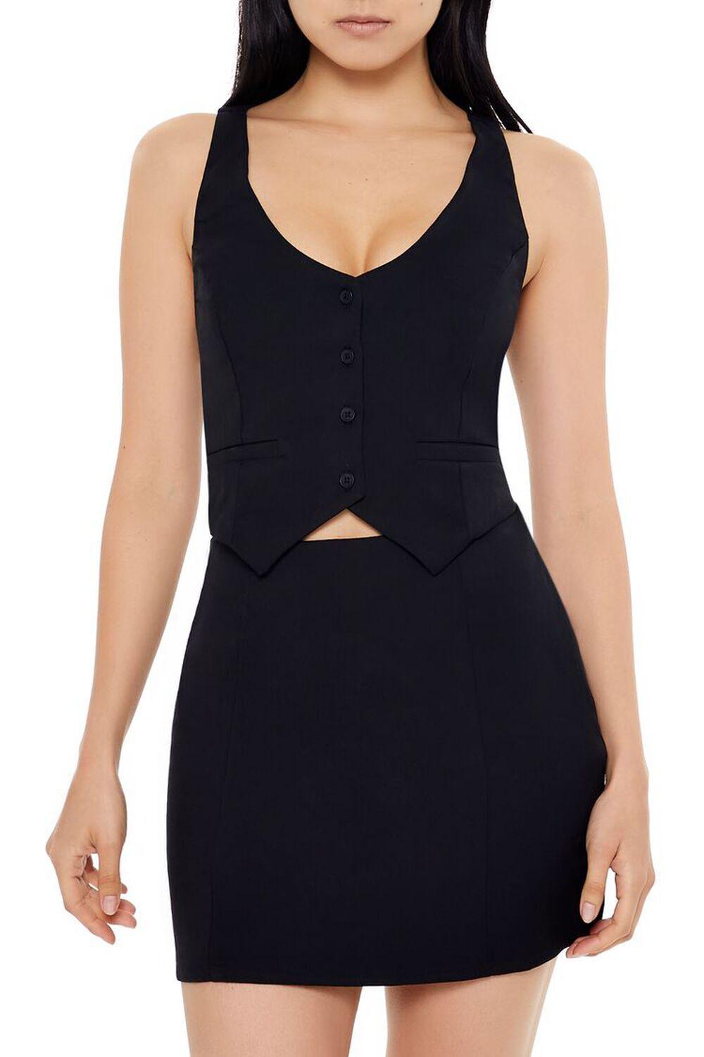 Cropped Vest & Mini Skirt Set | Forever 21 Product Image