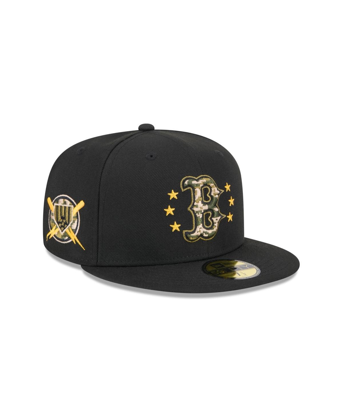 New Era Mens Black Boston Red Sox 2024 Armed Forces Day On-Field 59FIFTY Fitted Hat Product Image