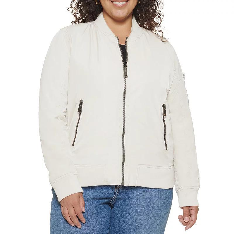 Plus Size Levis Newport Classic Bomber Jacket, Womens Pink Blush Product Image