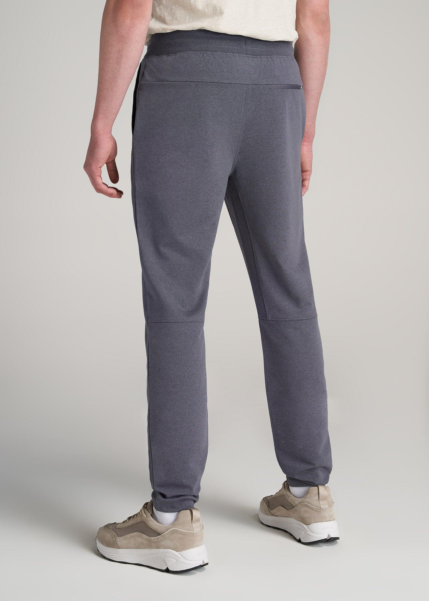 A.T. Performance French Terry Sweatpants for Tall Men in Tech Charcoal Mix Product Image