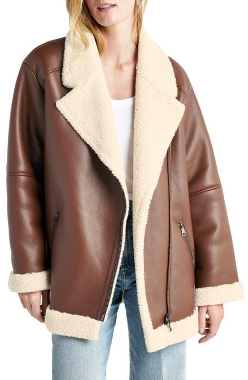 Womens Earhart Vegan Aviator Jacket Product Image