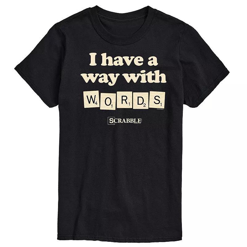 Mens Scrabble I Have a Way With Words Graphic Tee by Hasbro Product Image