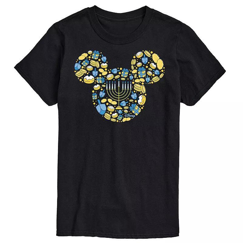 Disneys Mickey Mouse Big & Tall Hanukkah Graphic Tee, Mens Product Image