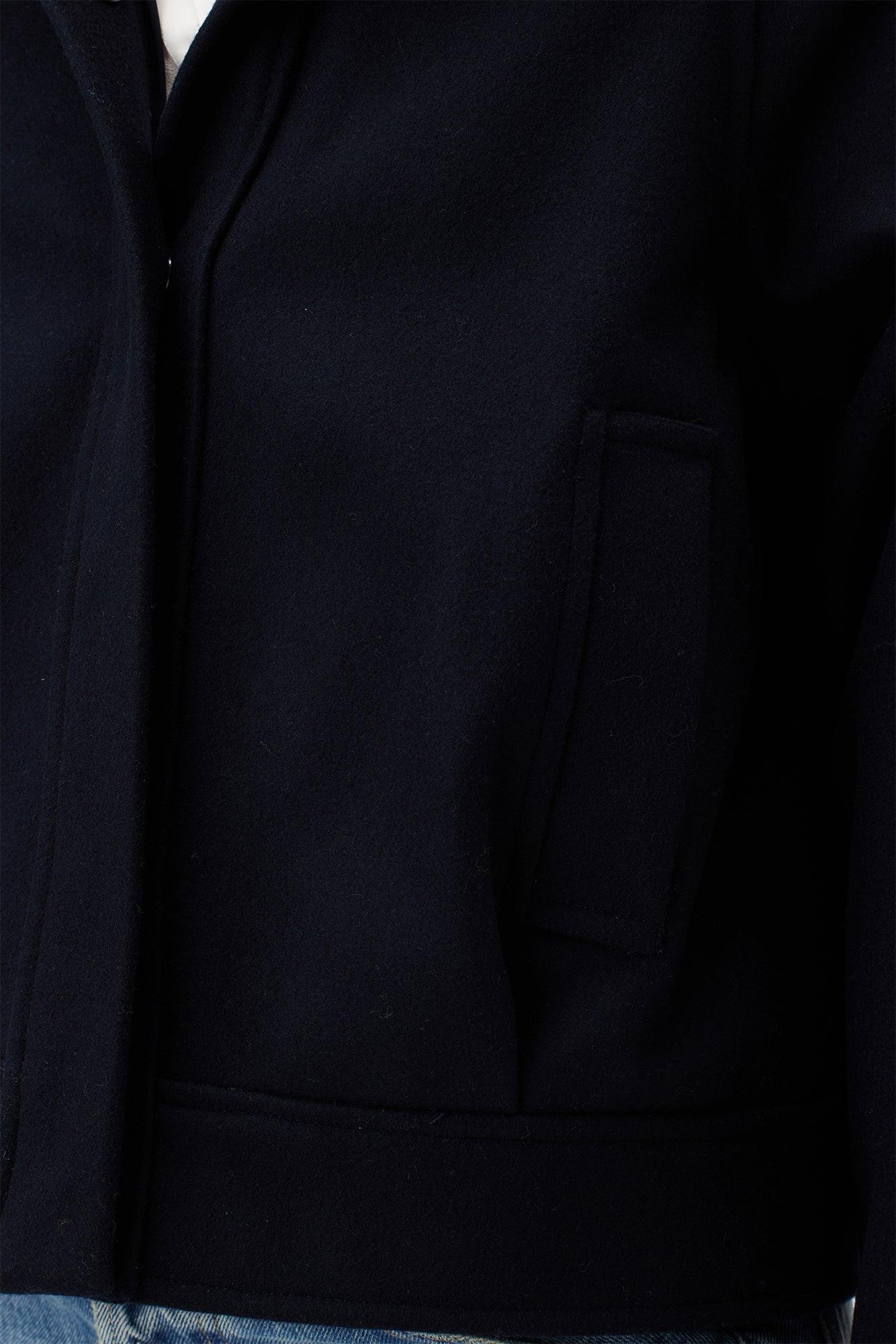 Joelle Wool Twill Jacket - Dark Navy Product Image