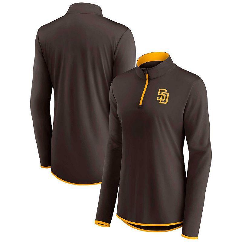 Womens Fanatics Branded Oakland Athletics Corner Quarter-Zip Top Product Image