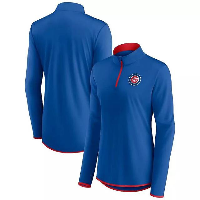 Womens Fanatics Branded Royal Chicago Cubs Corner Quarter-Zip Top Product Image