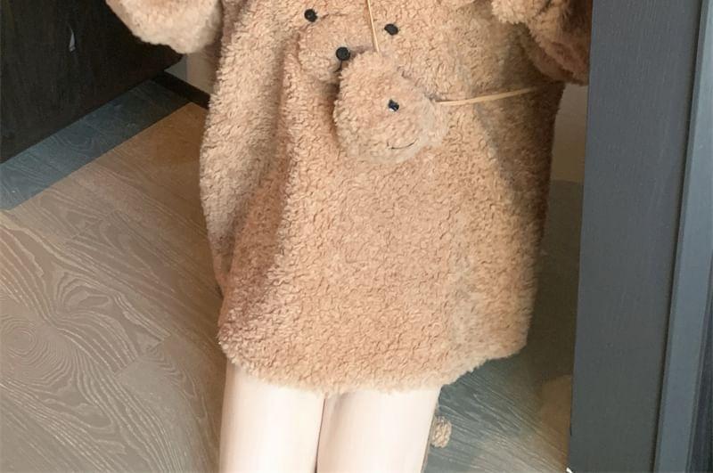 Round Neck Bear Fleece Sweater / Crossbody Bag Product Image