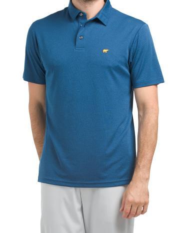 Heather Twill Golf Polo T-shirt for Men Product Image