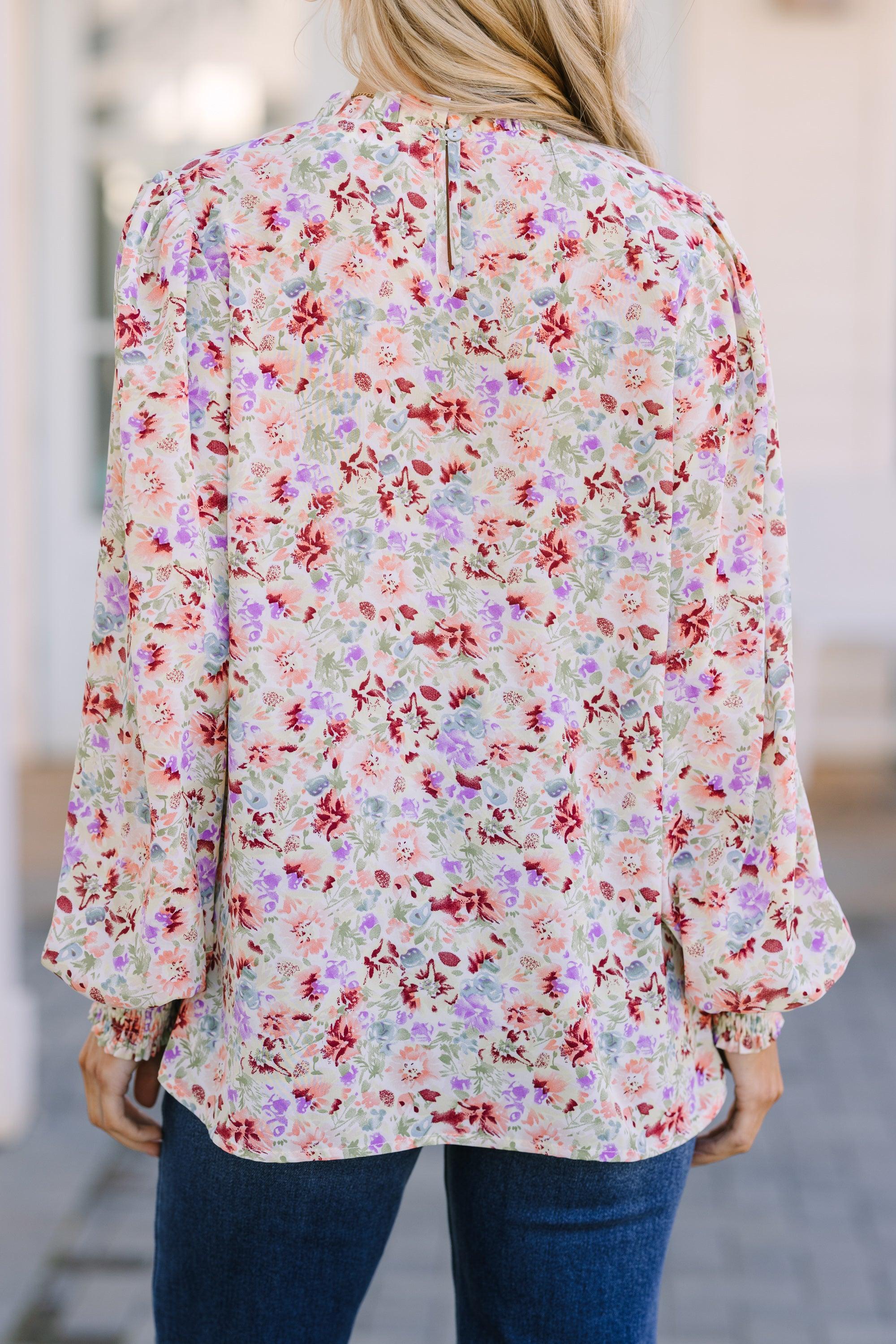 Can't Change Sage Floral Blouse Female Product Image