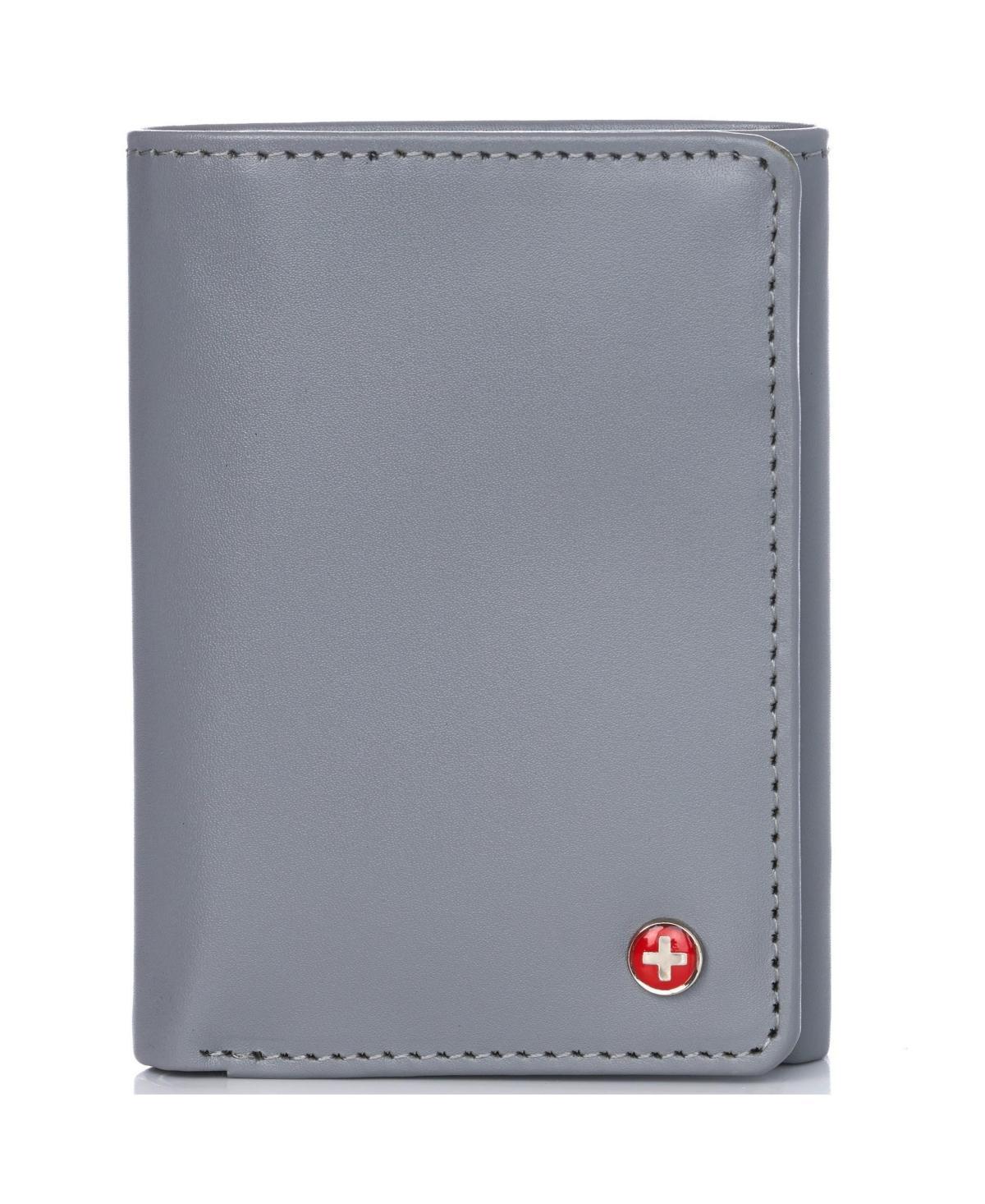 Alpine Swiss Rfid Mens Wallet Deluxe Capacity Trifold With Divided Bill Section Product Image