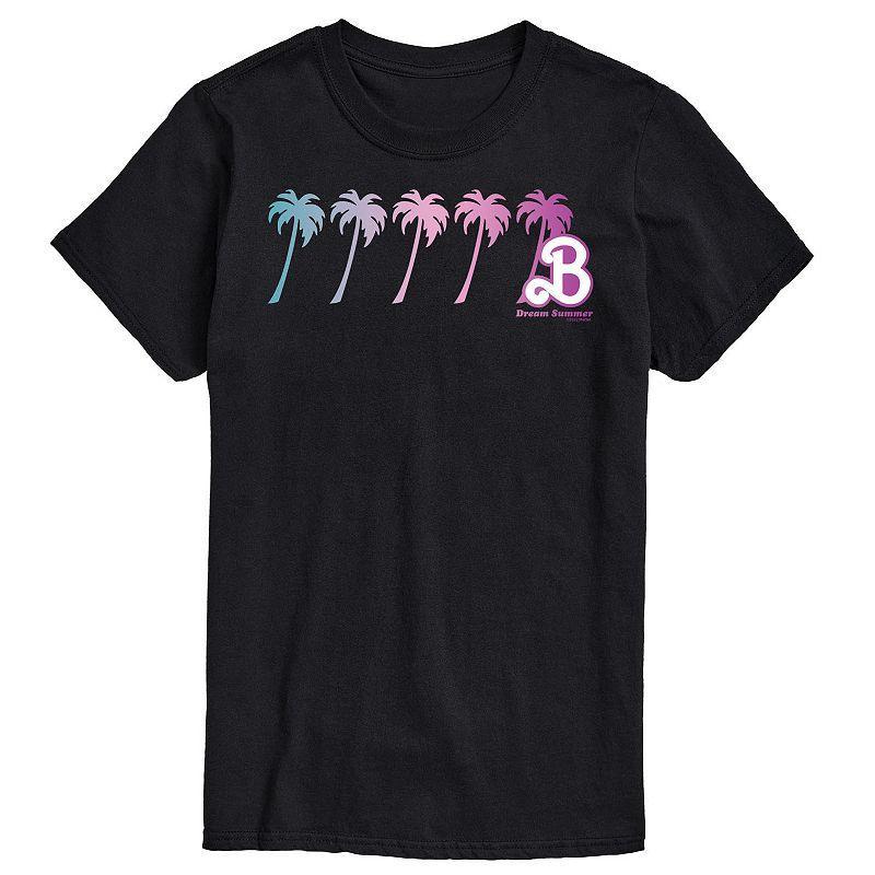 Big & Tall Barbie Dream Summer Graphic Tee, Mens Black Product Image