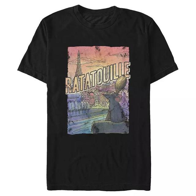 Disney / Pixars Ratatouille Remi Overlooking Paris Mens Graphic Tee Product Image