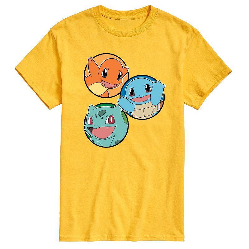 Mens Pokemon Squirtle Bulbasaur Charmander Graphic Tee Product Image