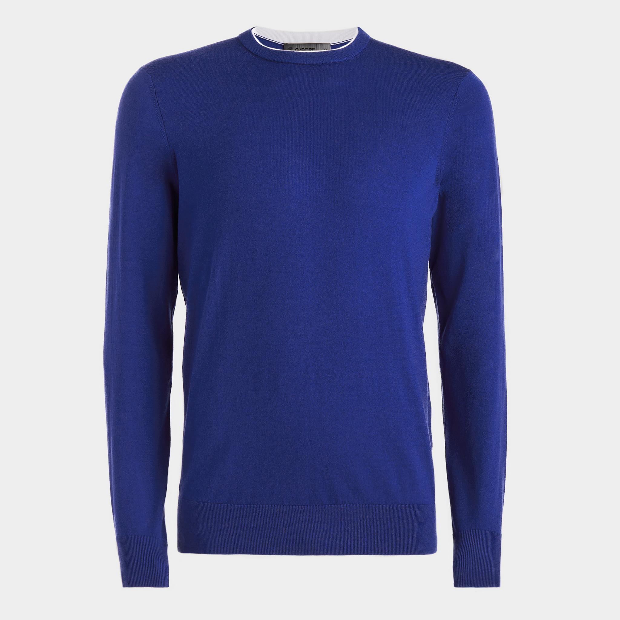 MERINO WOOL BLEND CREWNECK SWEATER Product Image