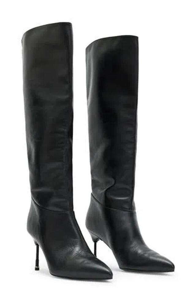 Nori Knee High Pointed Toe Boot In Black Product Image