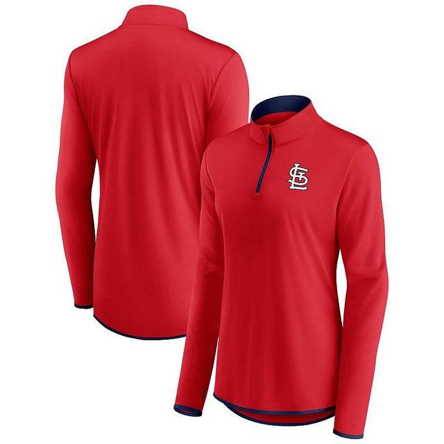 Womens Fanatics Navy Boston Red Sox Corner Quarter-Zip Top Product Image