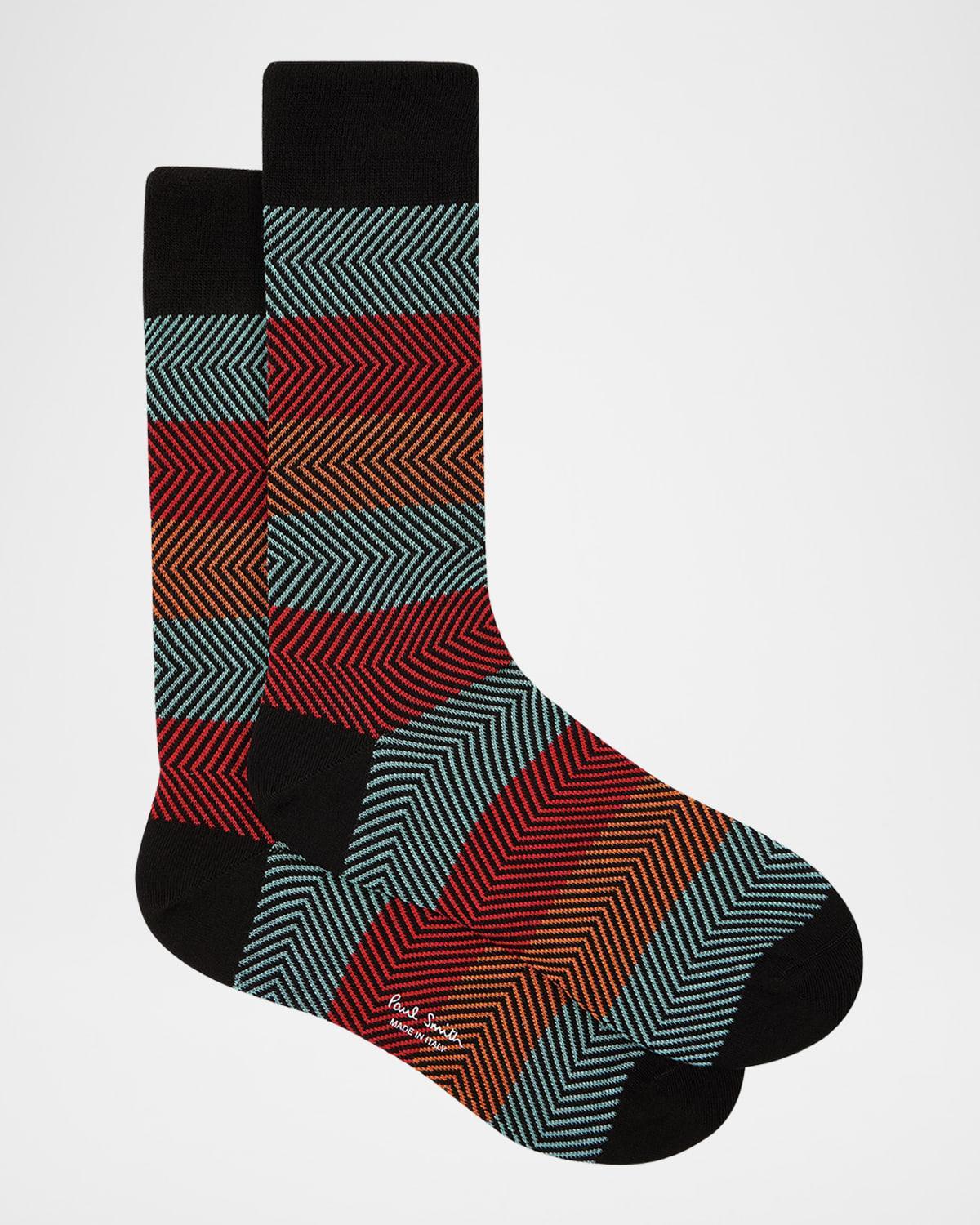 Men's Herman Zigzag Crew Socks Product Image