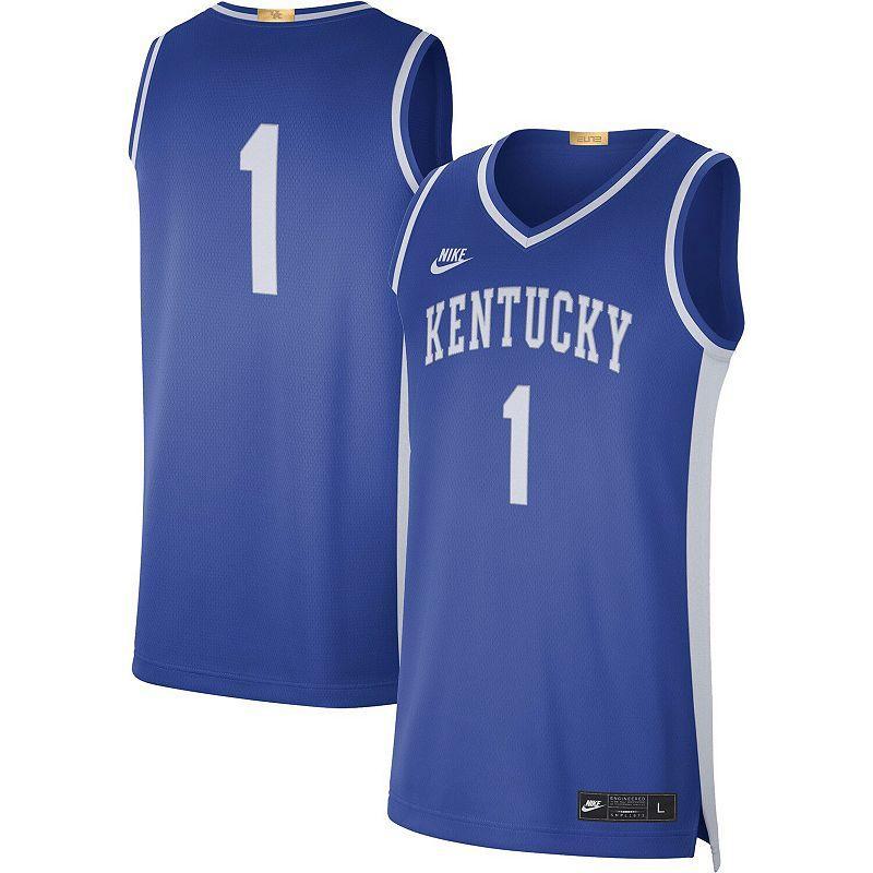 Mens Nike #1 Royal Kentucky Wildcats Limited Retro Jersey Product Image