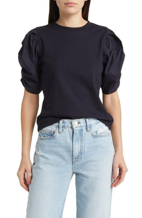 Womens Cotton Puff-Sleeve T-Shirt Product Image