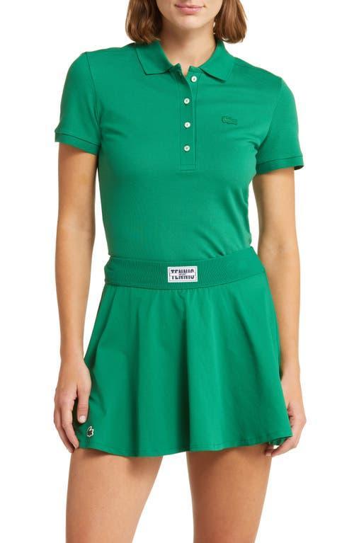 Womens Embroidered Logo Pique Polo Product Image