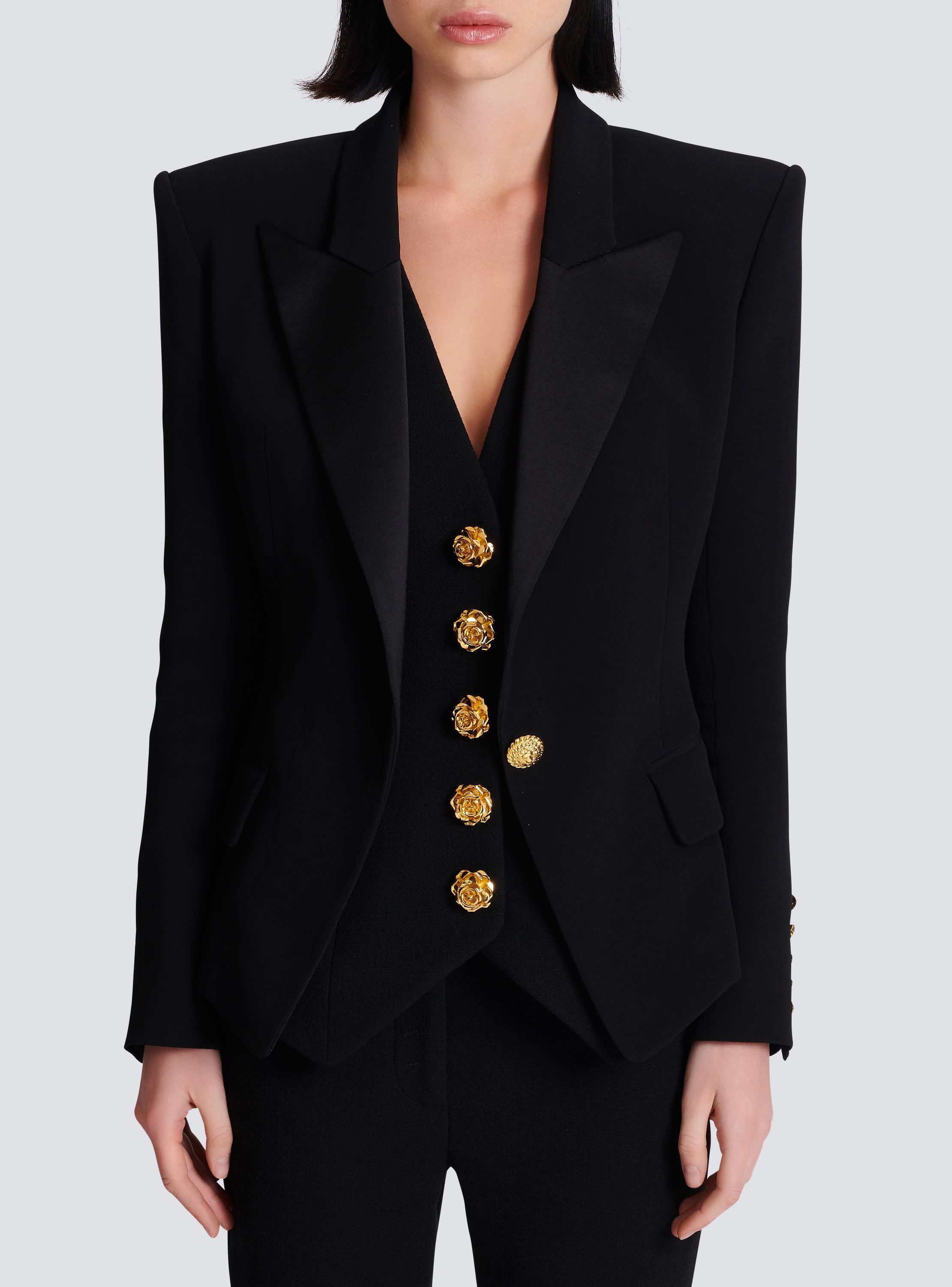 1-button crepe jacket Product Image