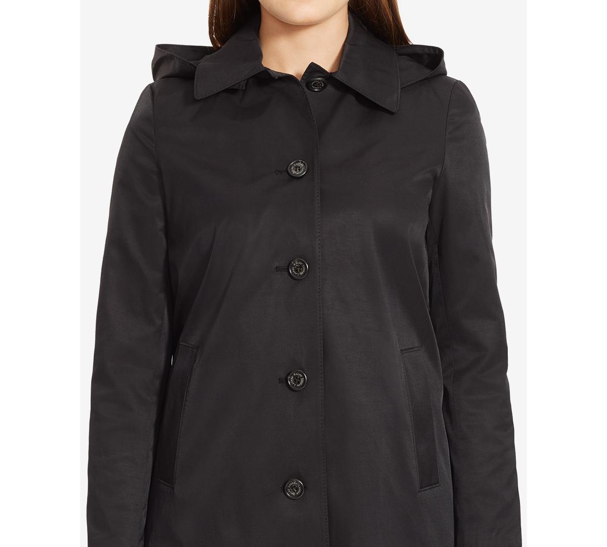 Lauren Ralph Lauren Womens Plus Size Hooded A-Line Raincoat, Created for Macys Product Image