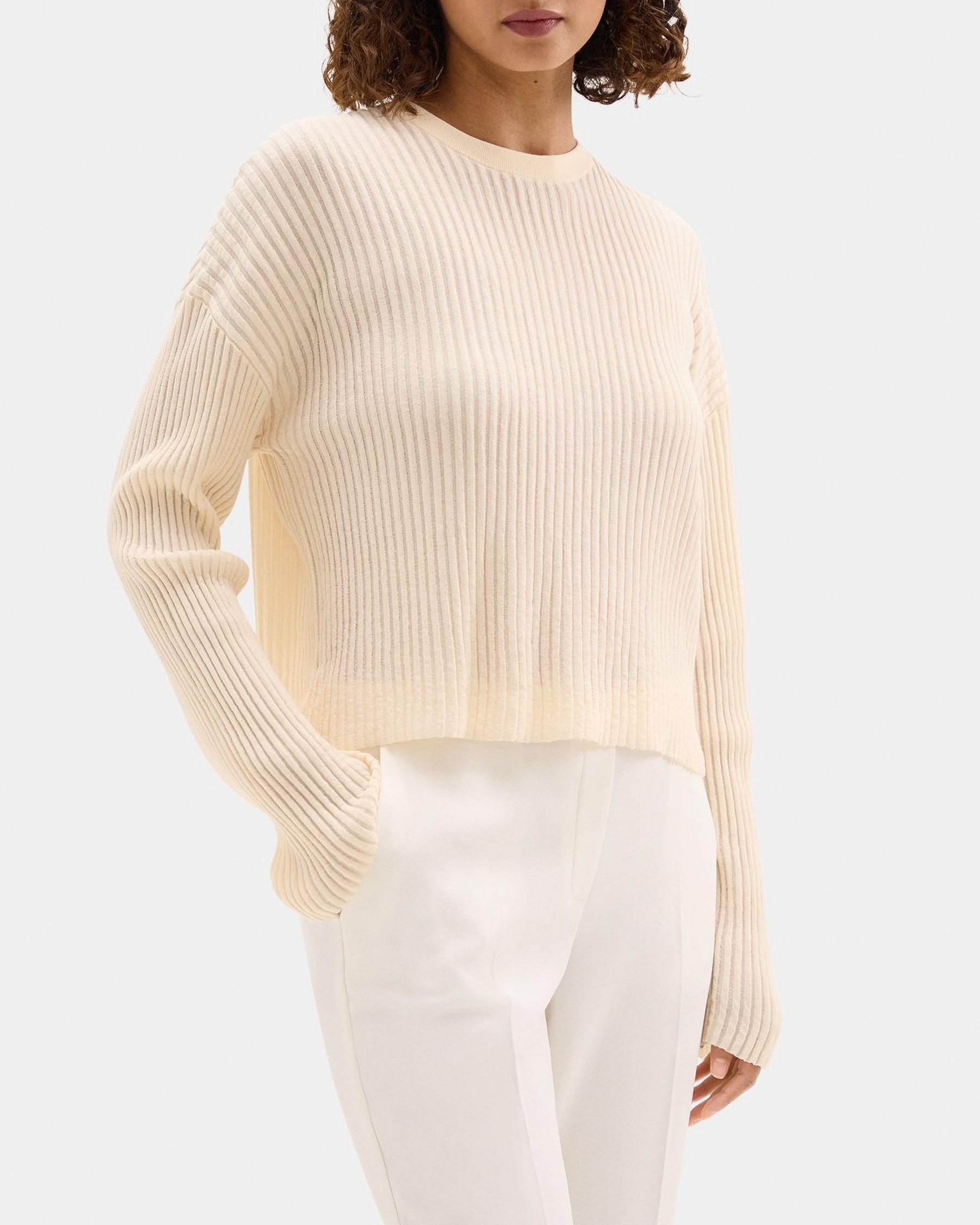 Crewneck Sweater in Cotton-Blend Product Image