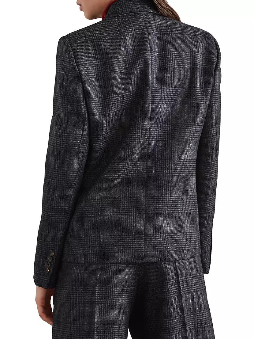 Virgin Wool Prince Of Wales Blazer Product Image