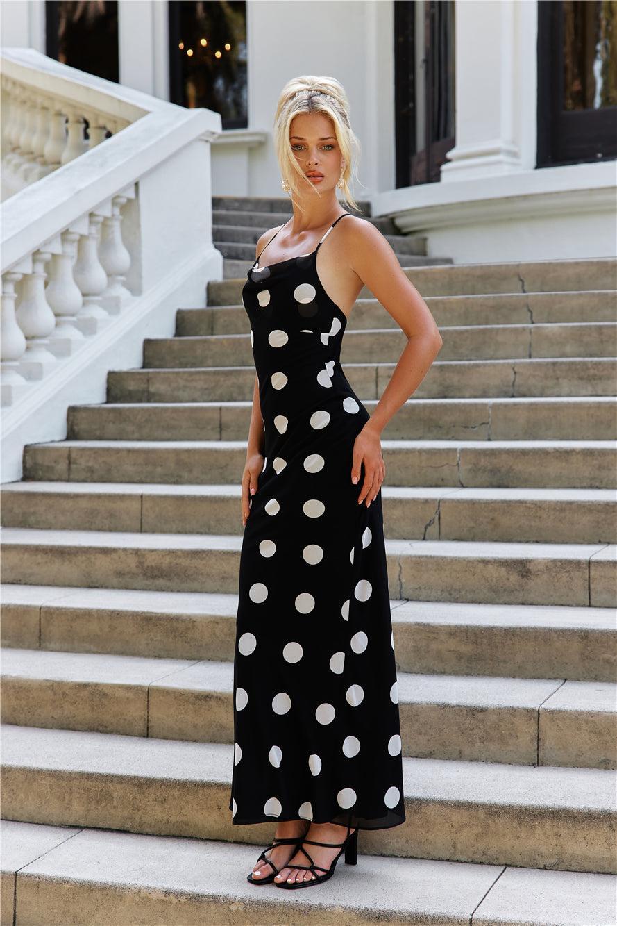 Spotlight On You Maxi Dress Black Product Image