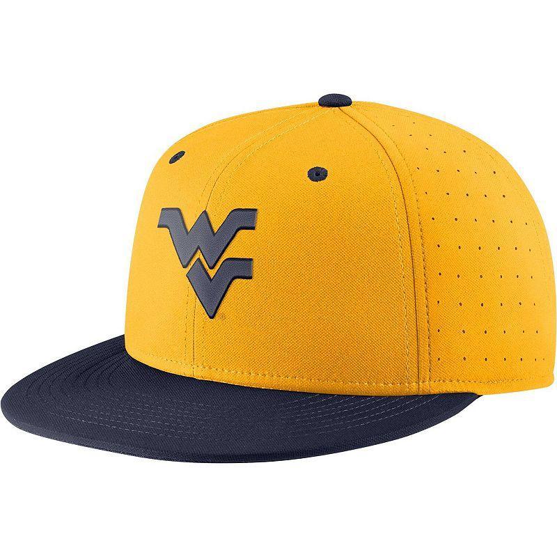 Mens Nike Gold West Virginia Mountaineers Aero True Baseball Performance Fitted Hat Product Image