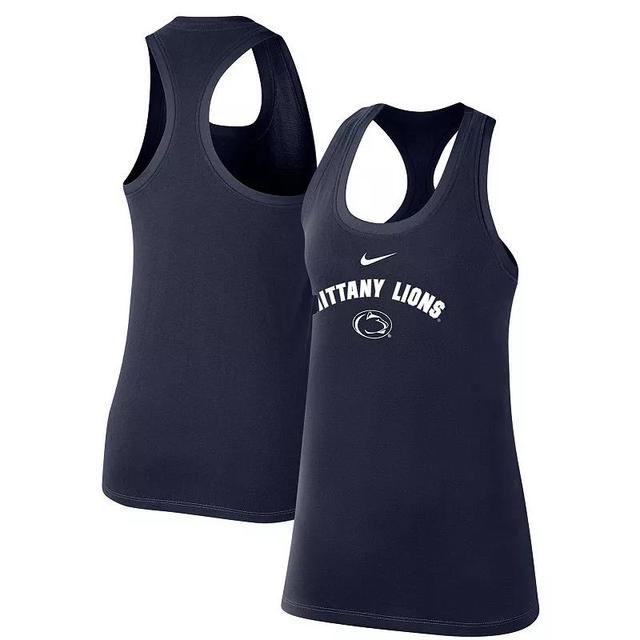 Womens Nike Penn State Nittany Lions Arch & Logo Classic Performance Tank Top Blue Product Image