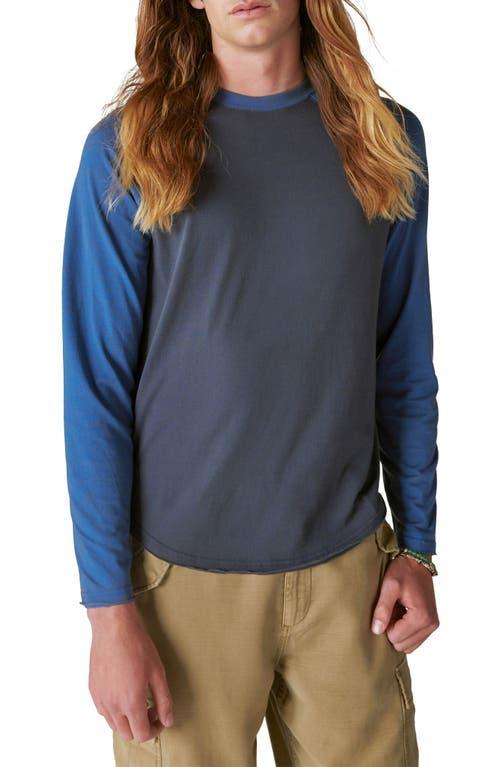 Lucky Brand Venice Burnout Cotton Blend Long Sleeve T-Shirt Product Image