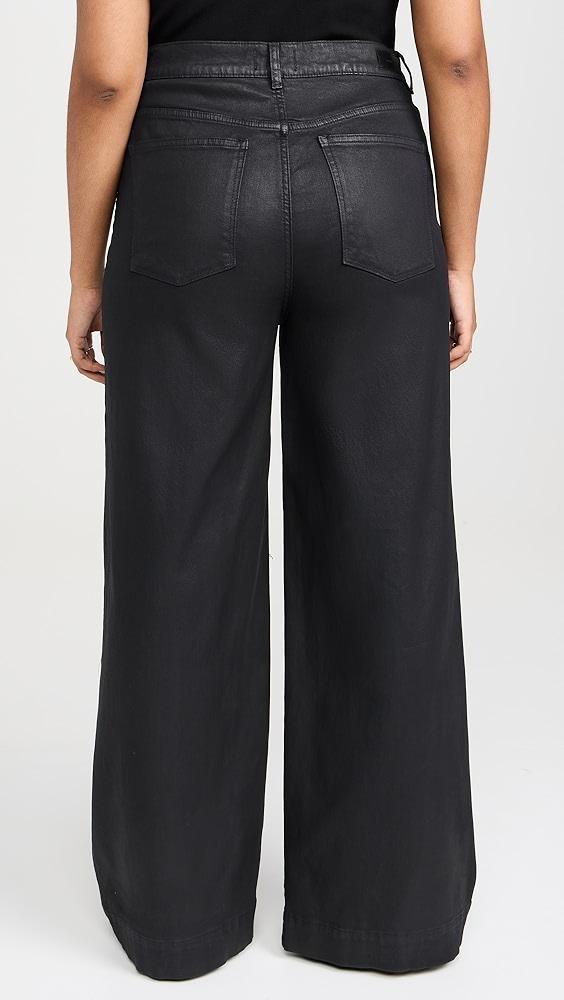 DL1961 Hepburn Wide Leg High Rise Coated Jeans | Shopbop Product Image