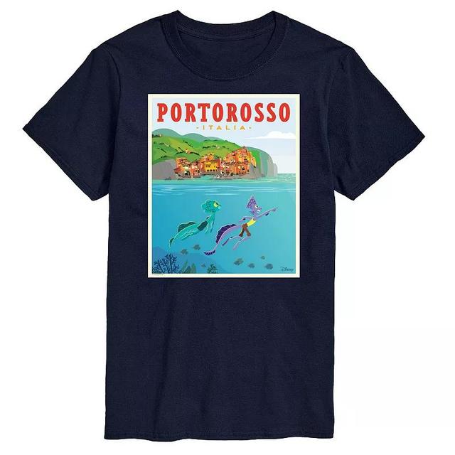 Disneys Luca Mens Portorossa Italy Postcard Graphic Tee Product Image