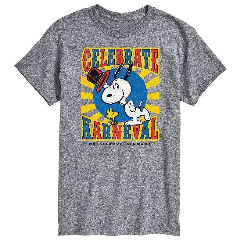 Mens Peanuts Snoopy Celebrate Karneval Graphic Tee Product Image