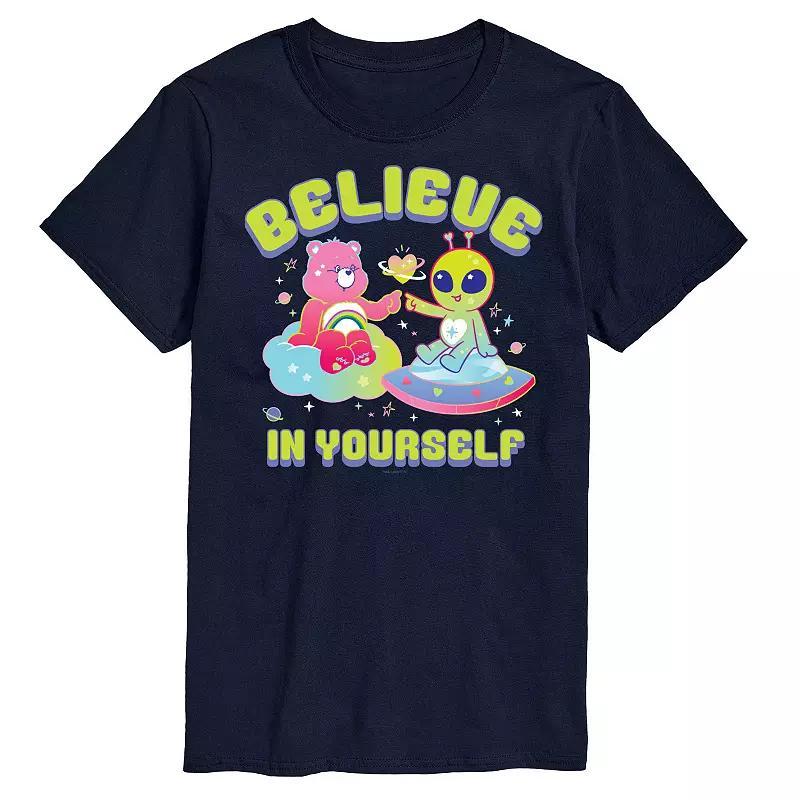 Mens Care Bears Believe In Yourself Graphic Tee Product Image