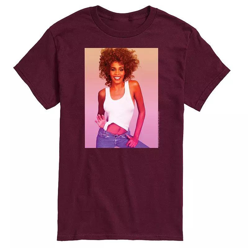 Mens Whitney Houston Photo Tee Black Product Image