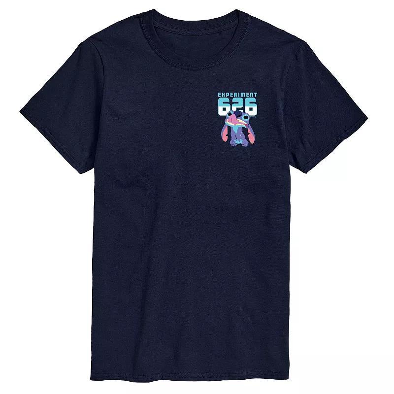 Disneys Lilo & Stitch Big & Tall Experiment 626 Graphic Tee, Mens Blue Product Image