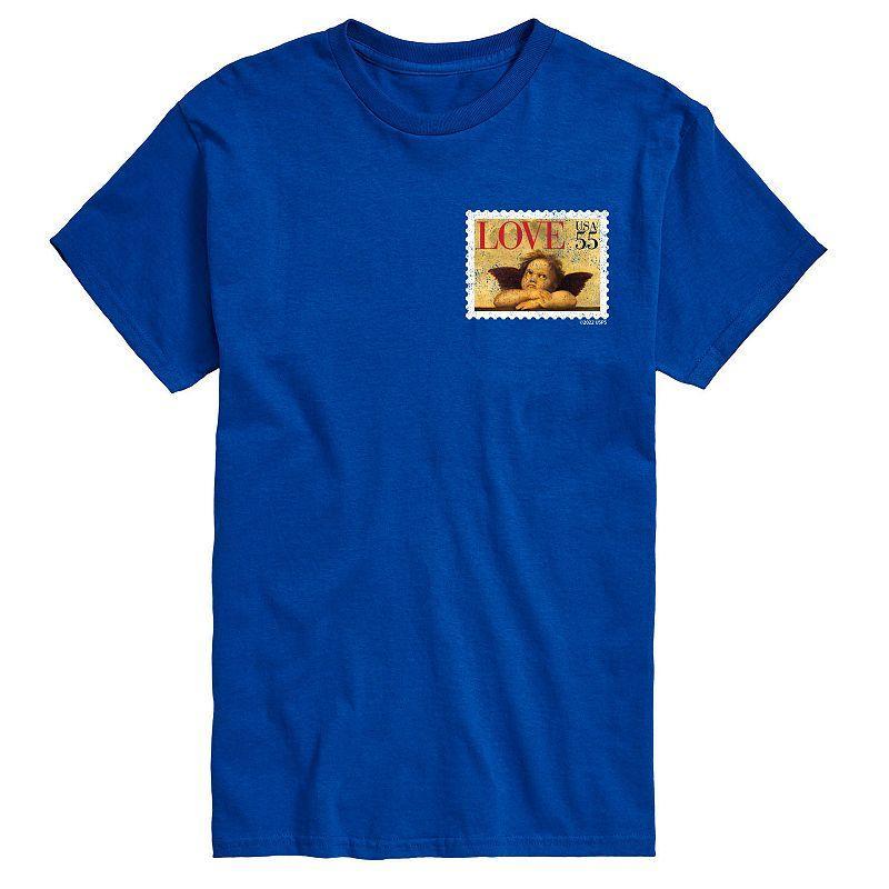 Big & Tall USPS Cherub Stamp Tee, Mens Product Image