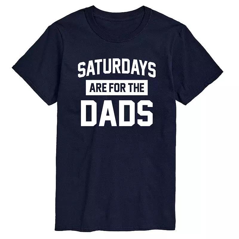 Mens Saturdays Are For The Dads Graphic Tee Blue Product Image