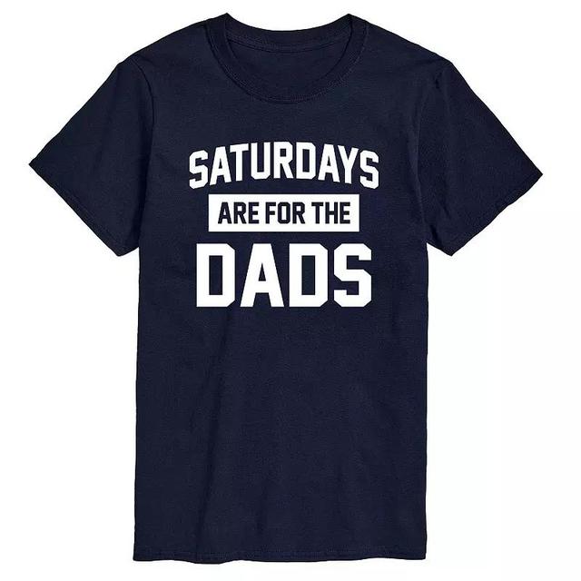 Mens Saturdays Are For The Dads Graphic Tee Blue Product Image