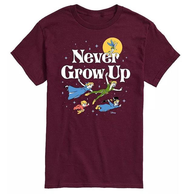 Disneys Peter Pan Mens Never Grow Up Graphic Tee Product Image