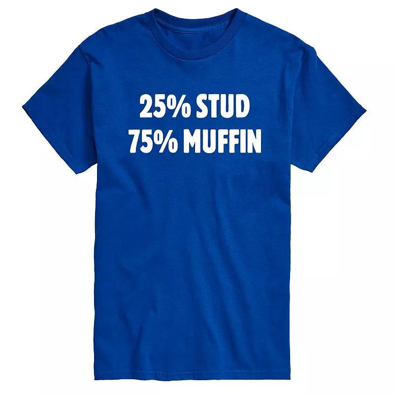 Mens 25 Percent Stud 75 Percent Muffin Graphic Tee Product Image