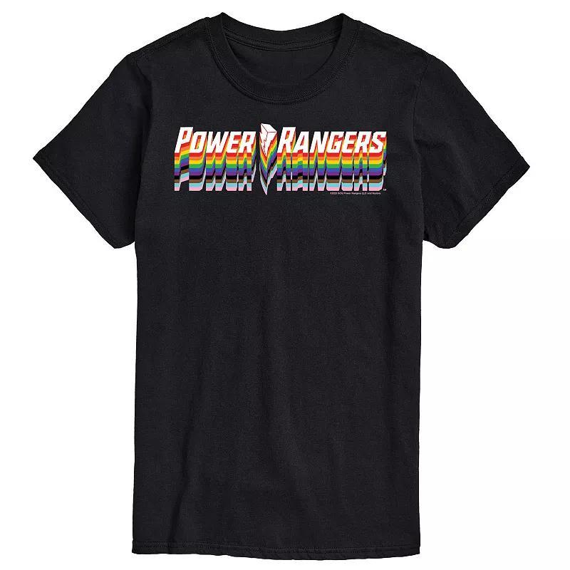 Mens Power Rangers Pride Logo Graphic Tee Product Image