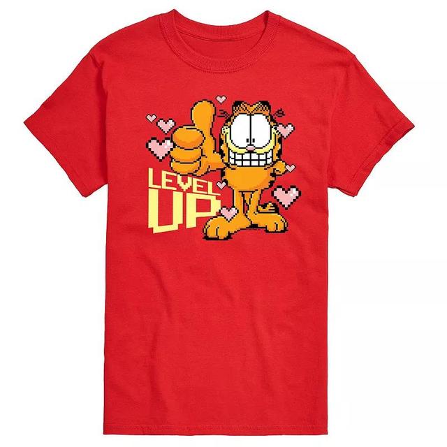 Mens Garfield Level Up Your Life Graphic Tee Product Image